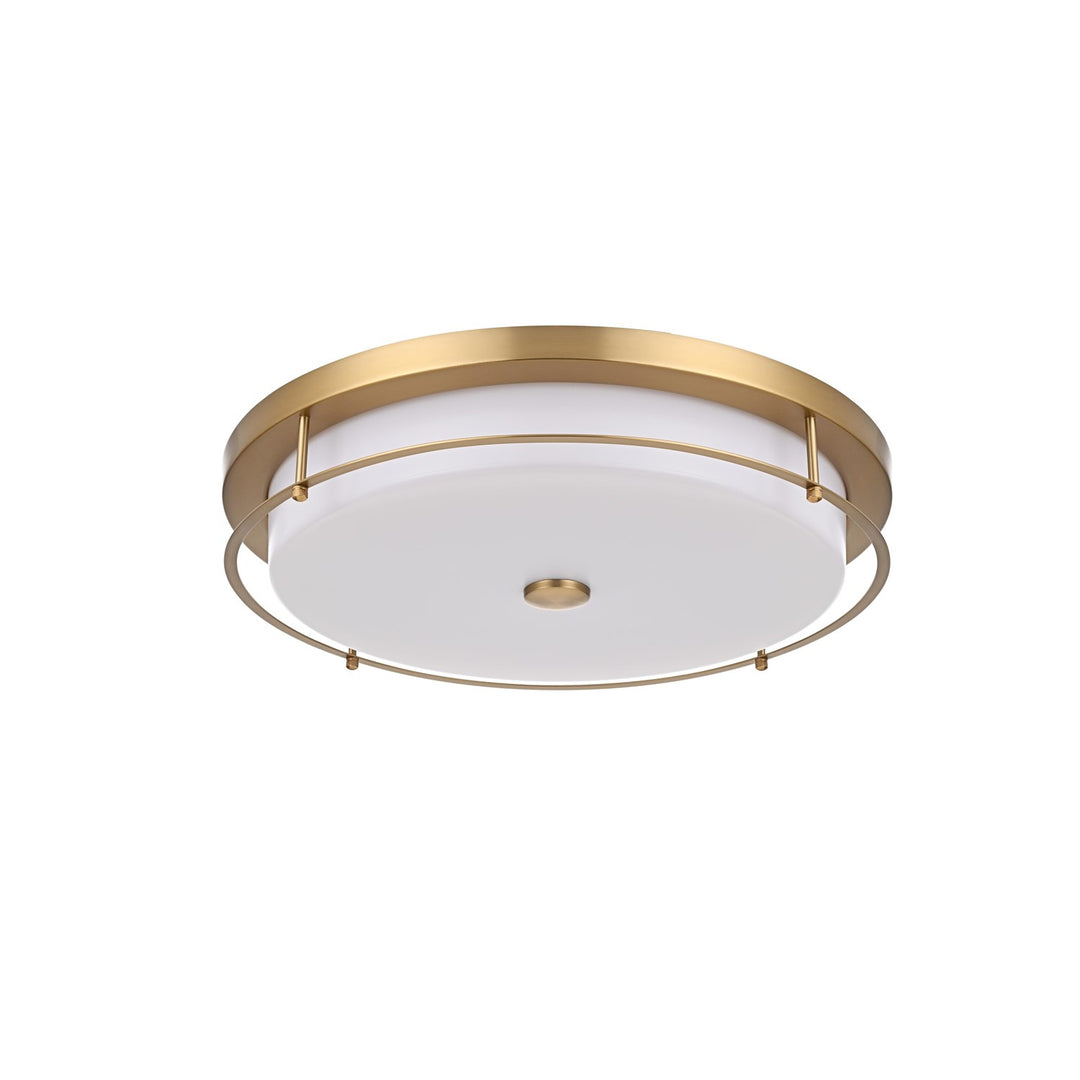 20 Inch Led Flush Mount In Satin Gold