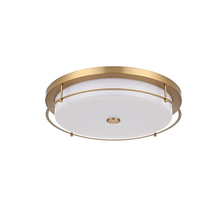 20 Inch Led Flush Mount In Satin Gold