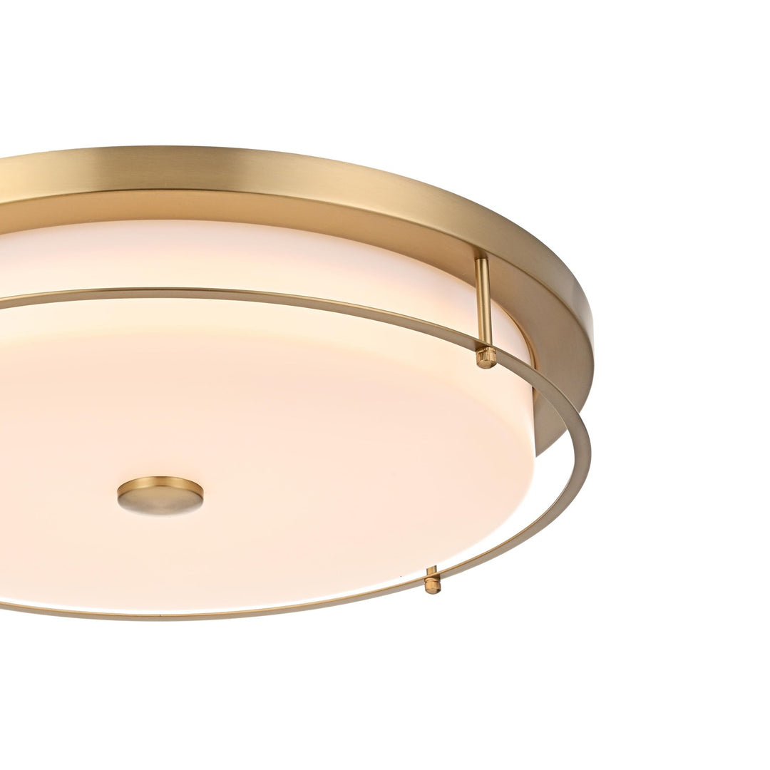20 Inch Led Flush Mount In Satin Gold