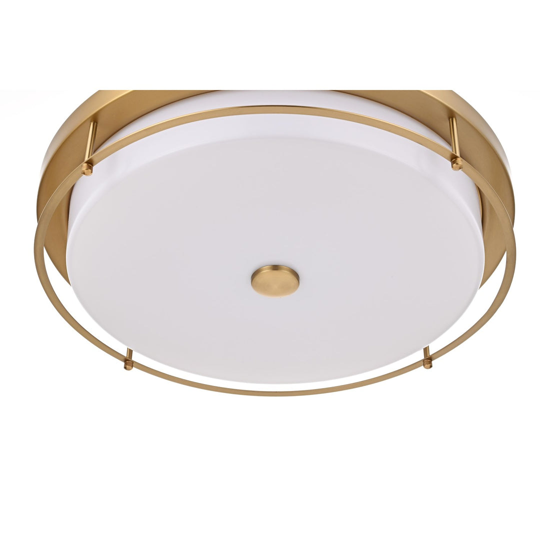 20 Inch Led Flush Mount In Satin Gold