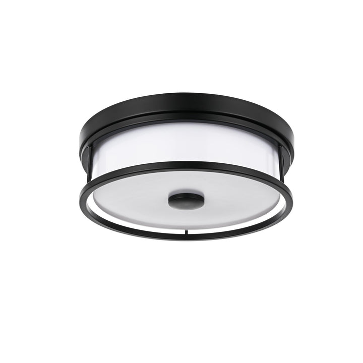 12 Inch Led Flush Mount In Black