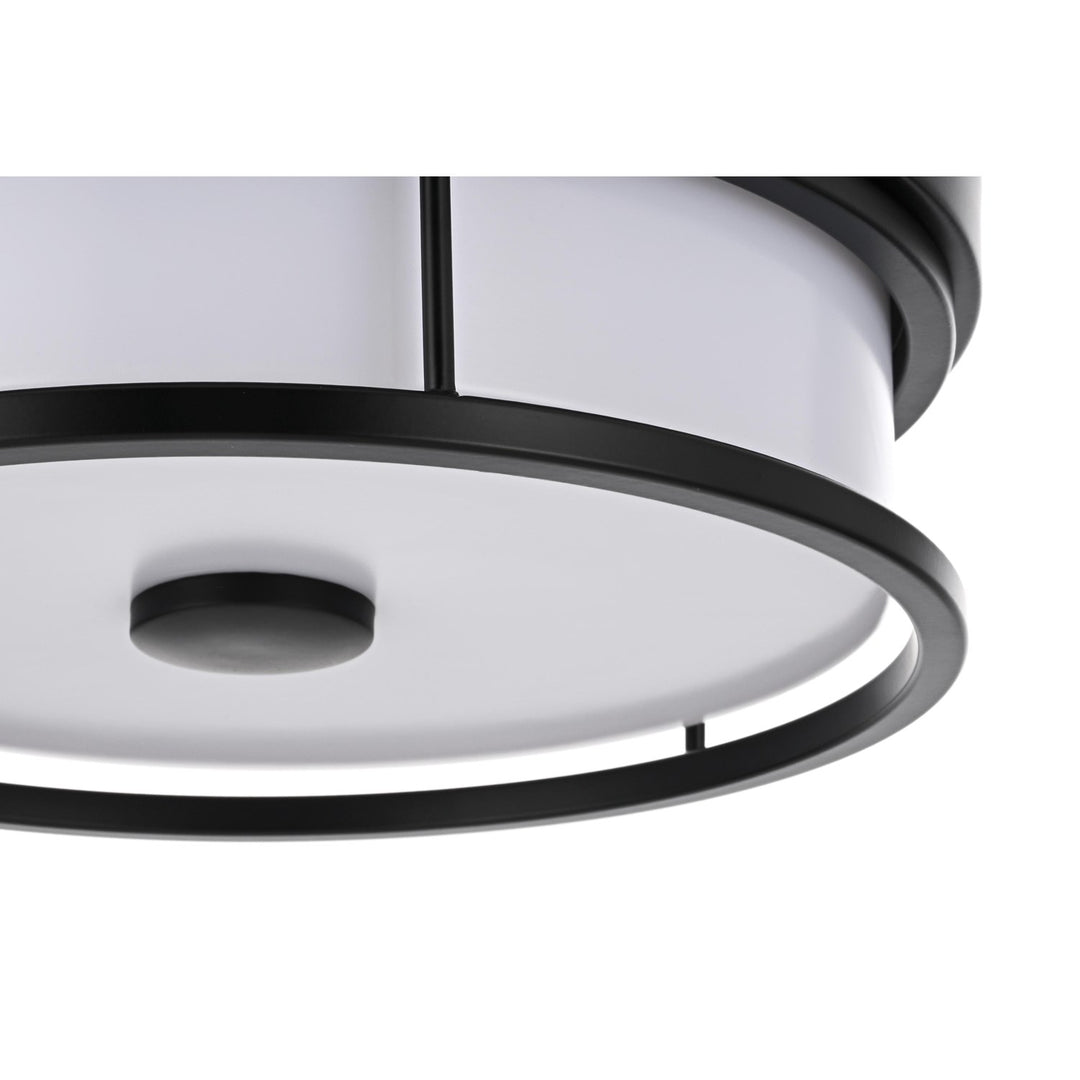 12 Inch Led Flush Mount In Black