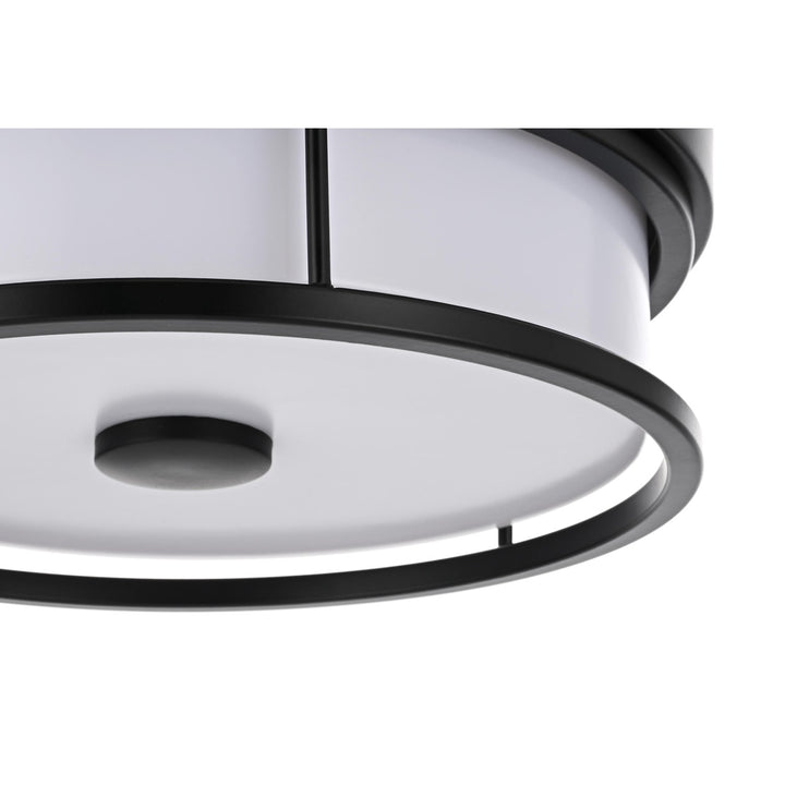 12 Inch Led Flush Mount In Black