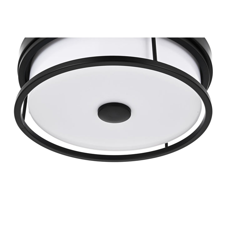 12 Inch Led Flush Mount In Black
