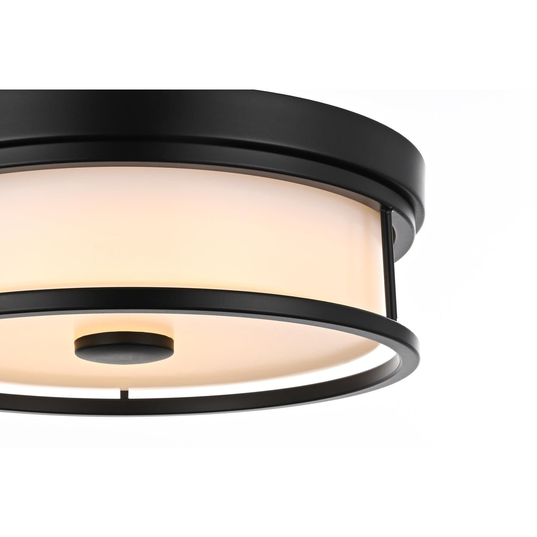 12 Inch Led Flush Mount In Black