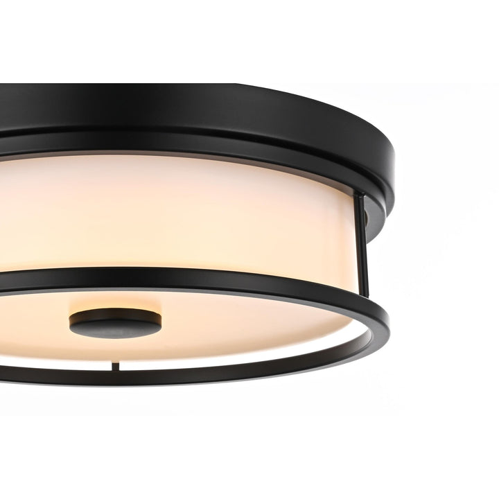 12 Inch Led Flush Mount In Black