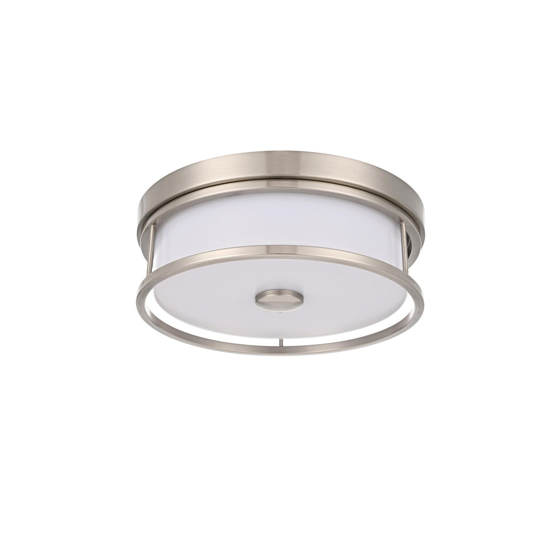 12 Inch Led Flush Mount In Polished Nickel