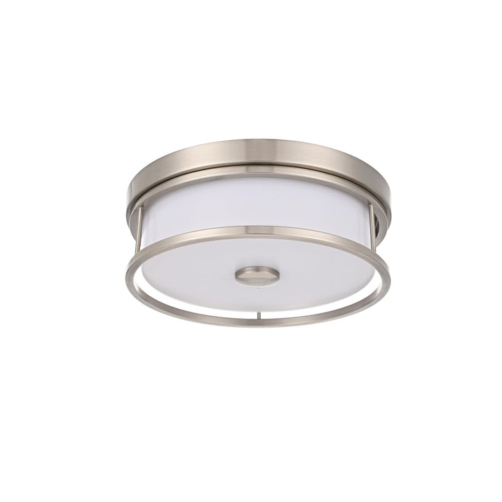 12 Inch Led Flush Mount In Polished Nickel