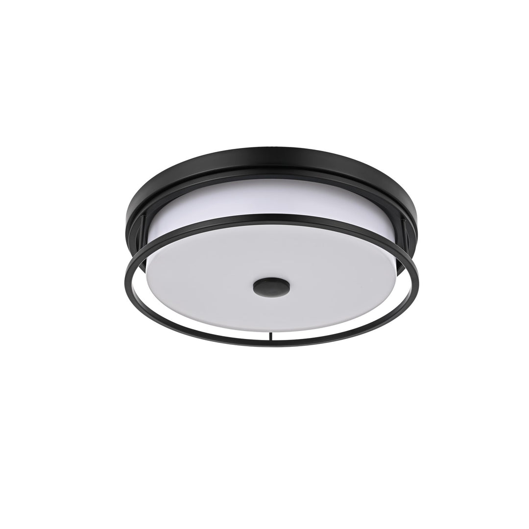 16 Inch Led Flush Mount In Black
