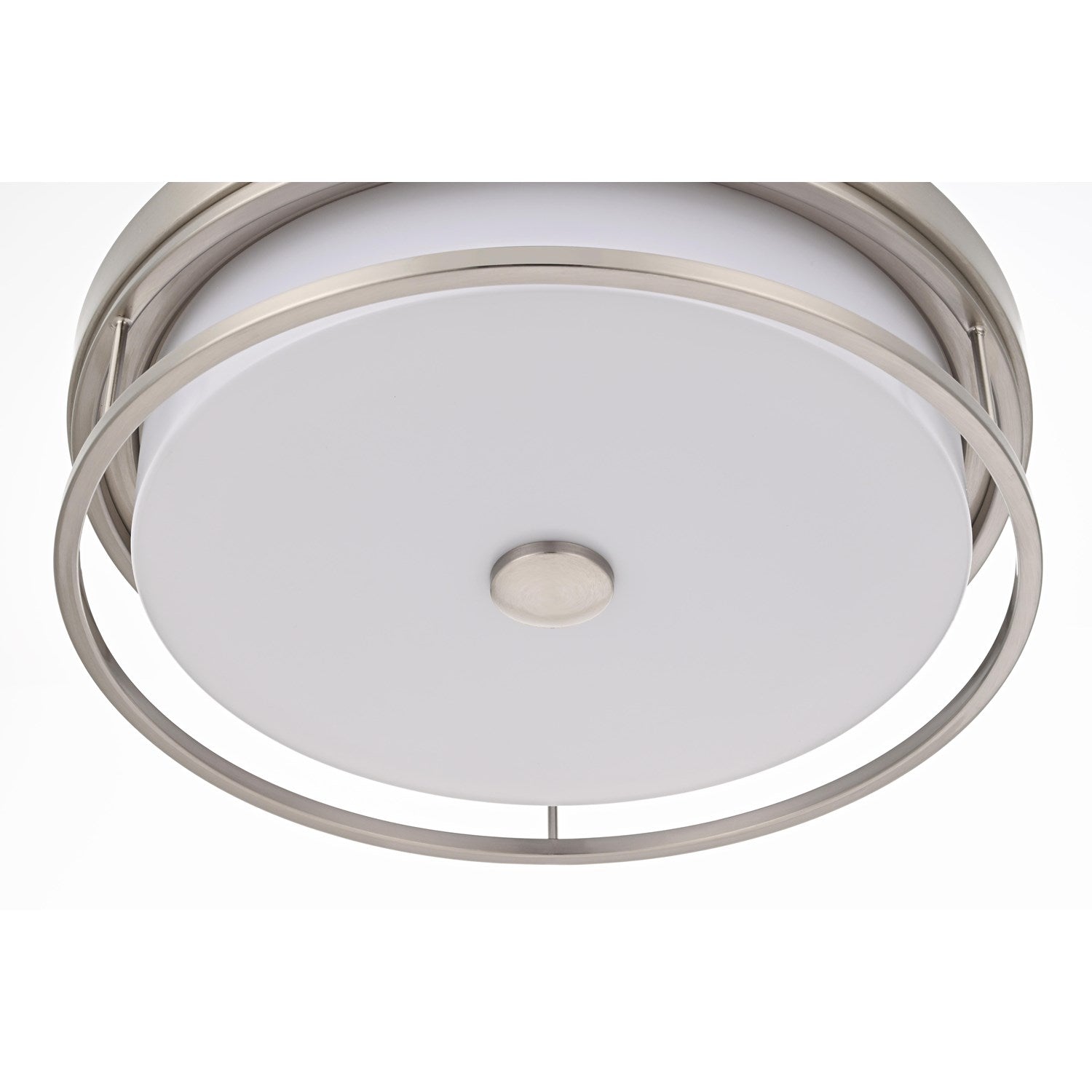 16 Inch Led Flush Mount In Polished Nickel