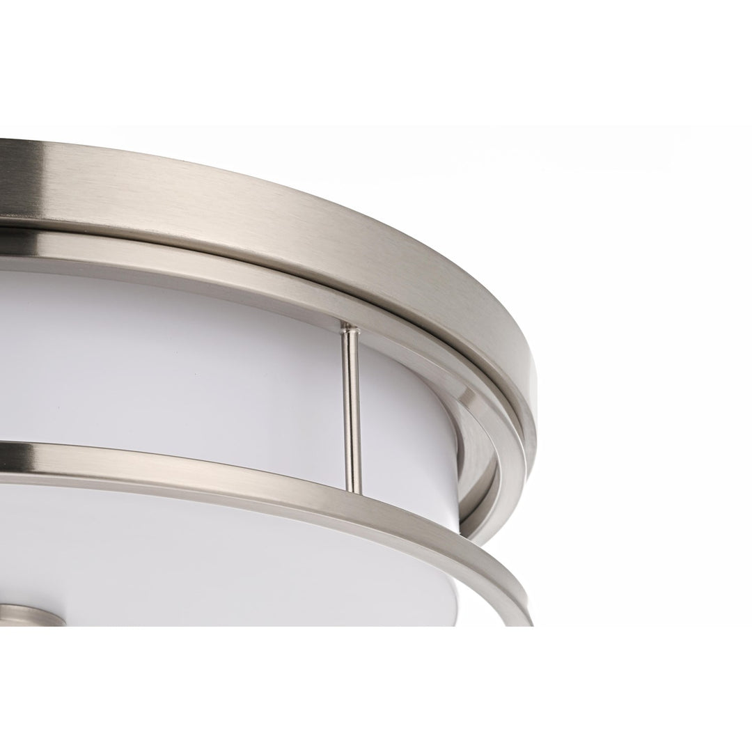 16 Inch Led Flush Mount In Polished Nickel