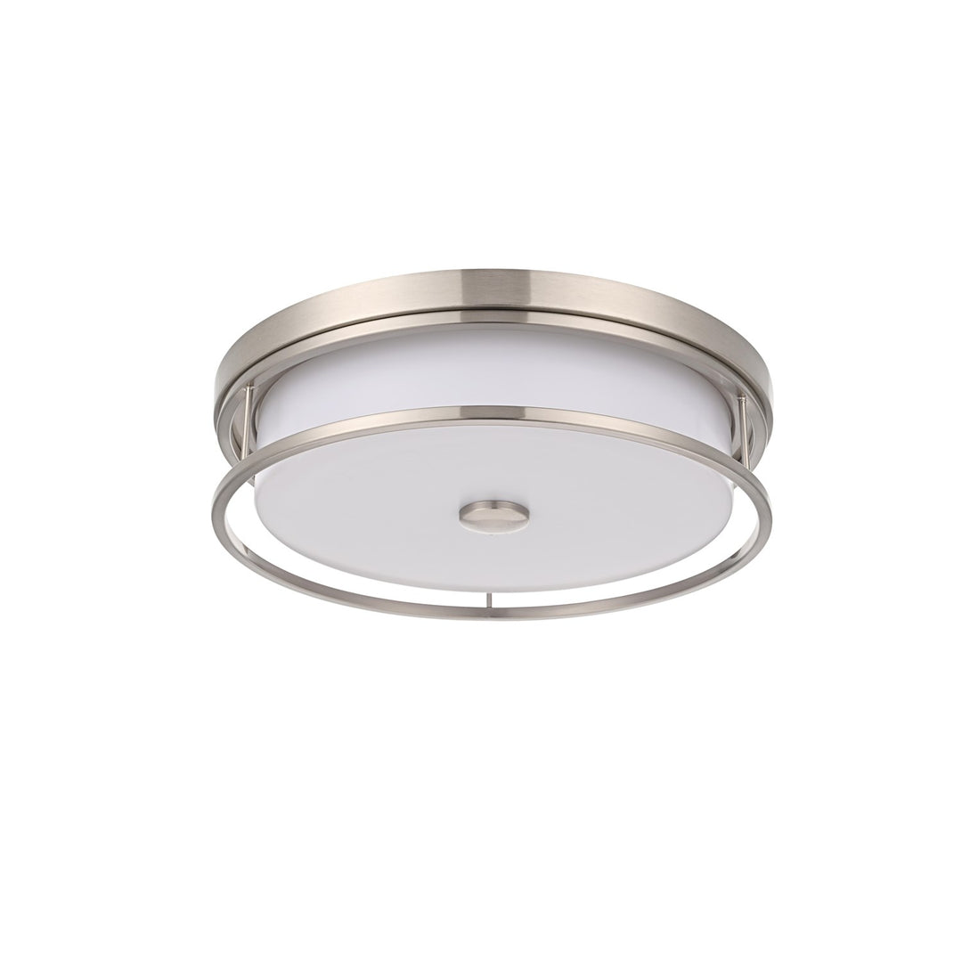 16 Inch Led Flush Mount In Polished Nickel