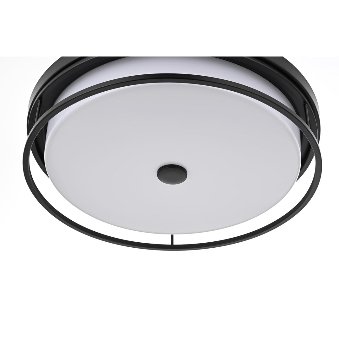 20 Inch Led Flush Mount In Black