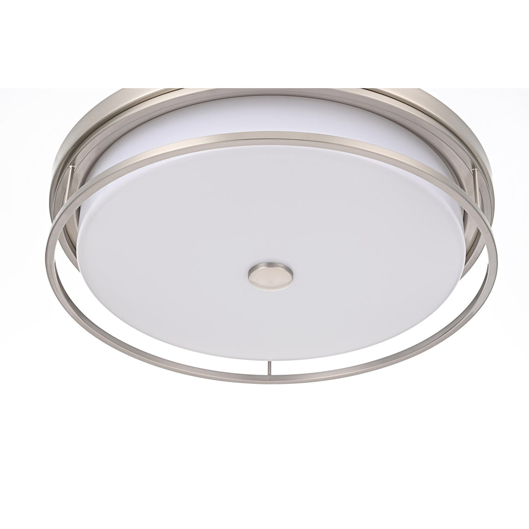 20 Inch Led Flush Mount In Polished Nickel