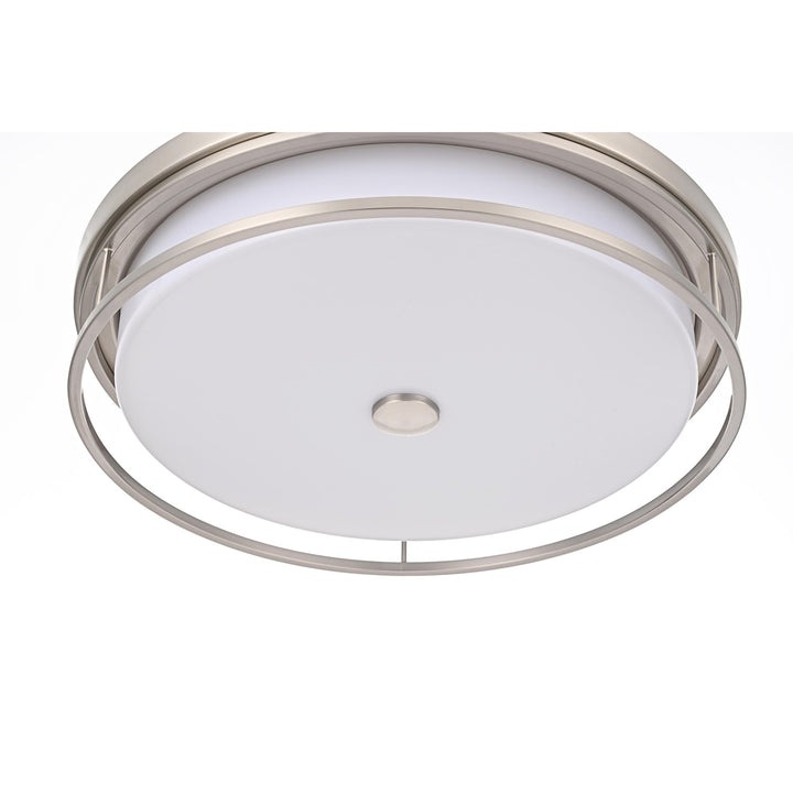20 Inch Led Flush Mount In Polished Nickel