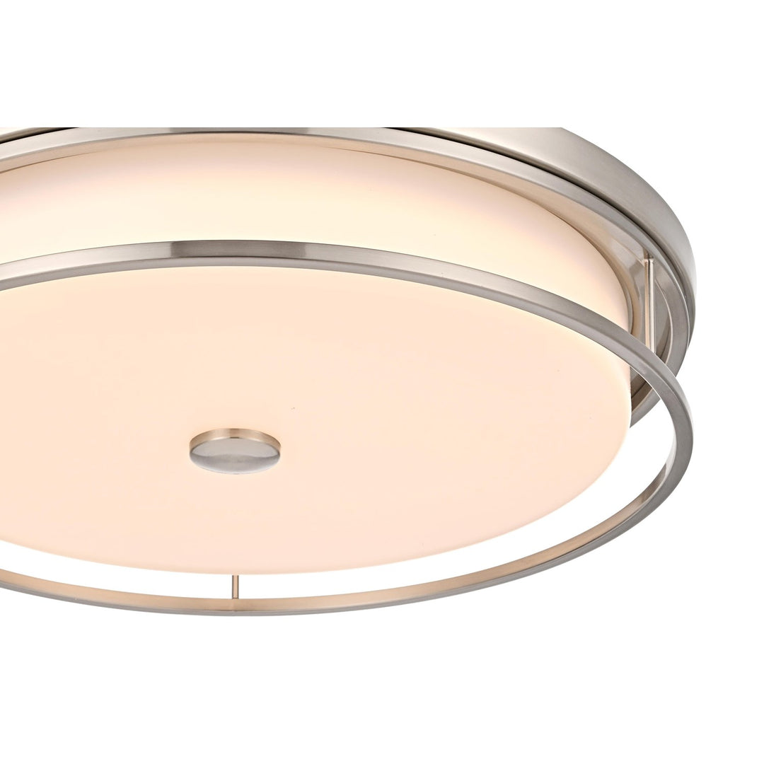 20 Inch Led Flush Mount In Polished Nickel