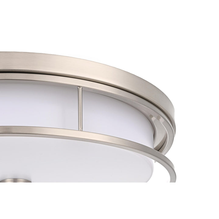 20 Inch Led Flush Mount In Polished Nickel