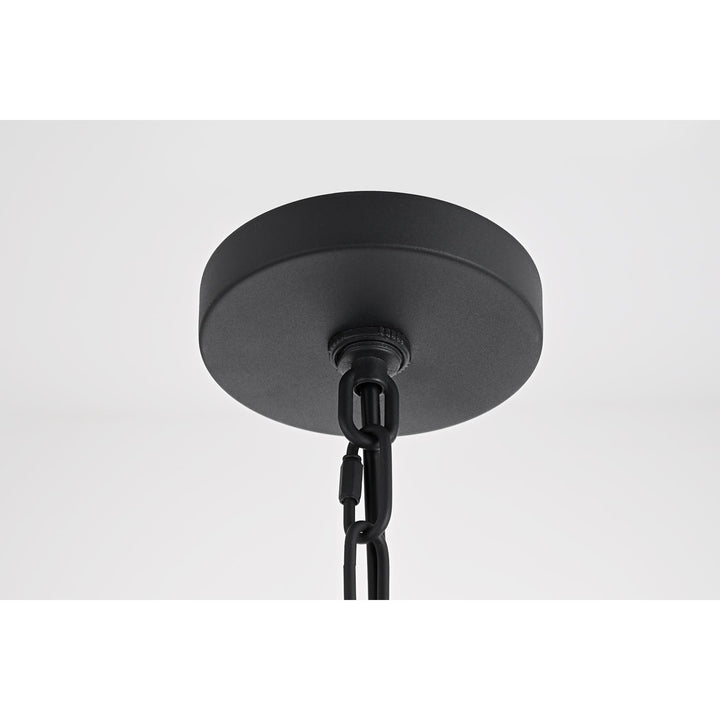 12 Inch Latern Pendant In Weathered White And Black