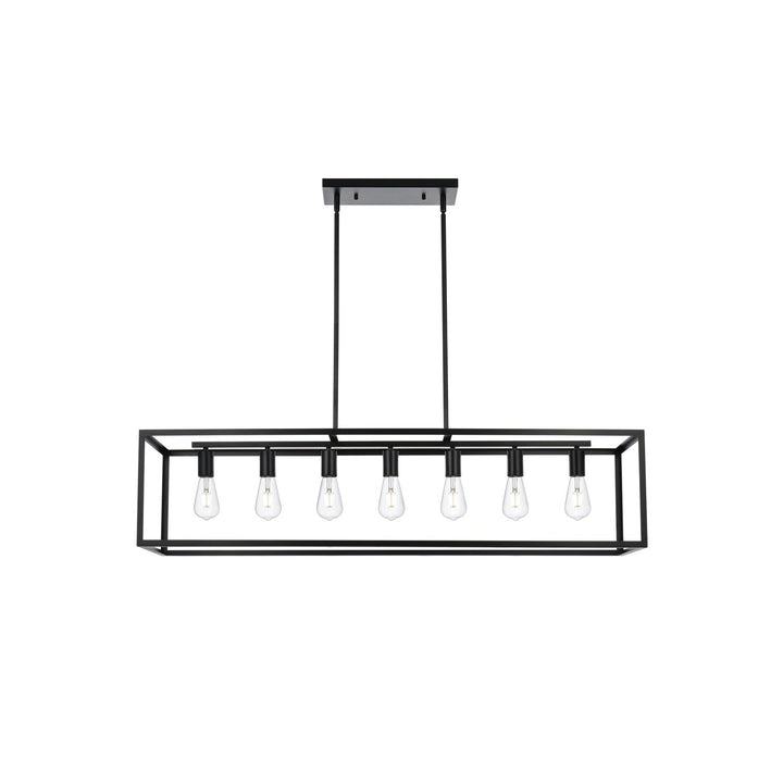 47 Inch Pendant In Black by Living District