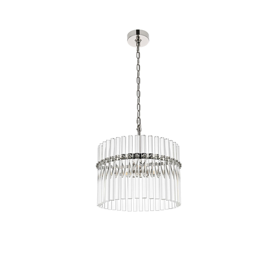 16 Inch Chandelier In Polished Nickel