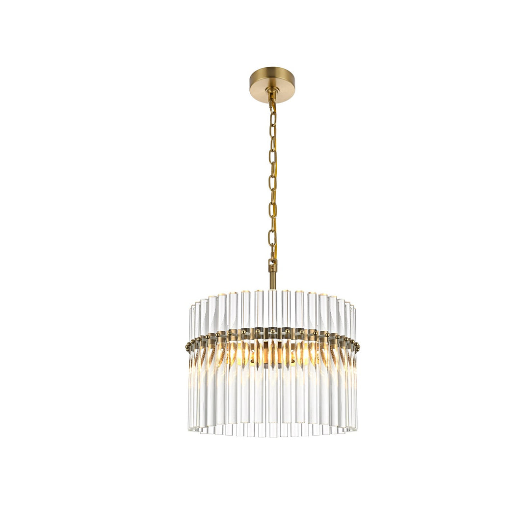 16 Inch Chandelier In Satin Gold by Living District