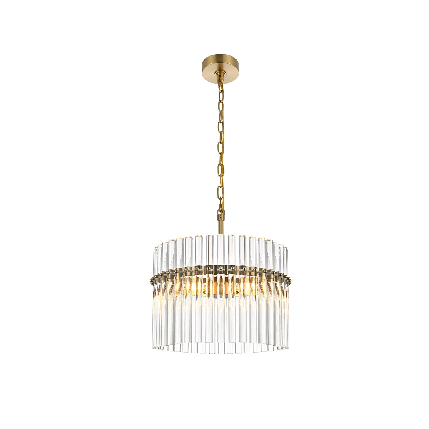 16 Inch Chandelier In Satin Gold by Living District