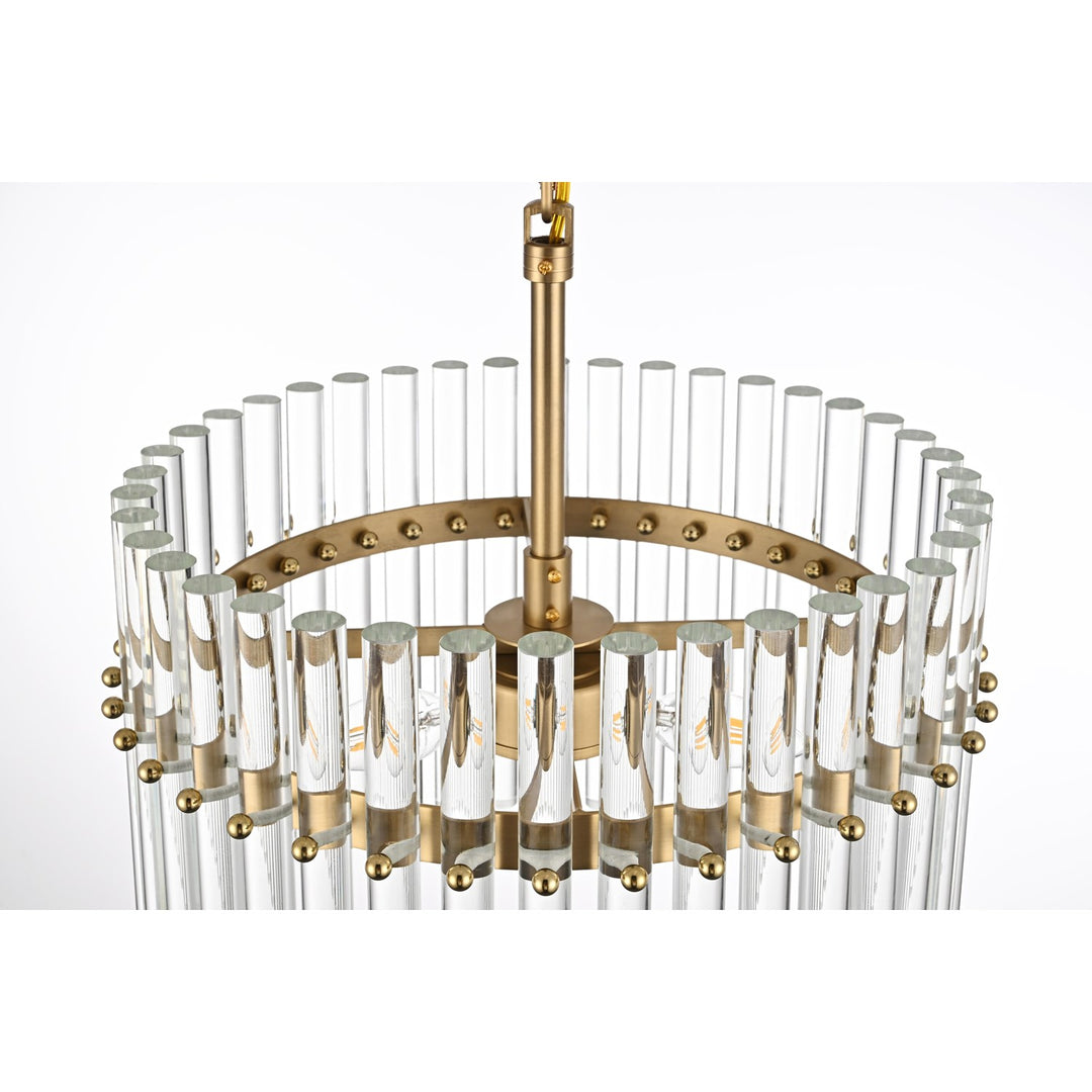 16 Inch Chandelier In Satin Gold