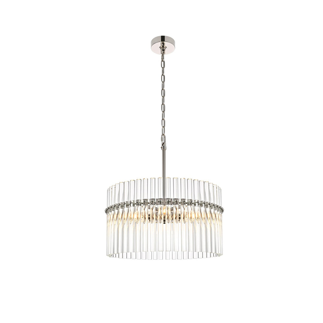 20 Inch Chandelier In Polished Nickel by Living District