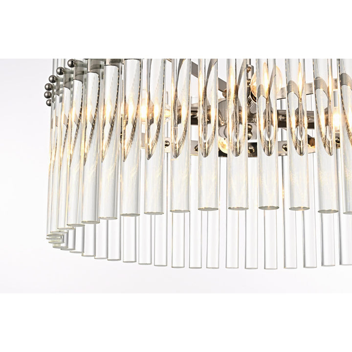 20 Inch Chandelier In Polished Nickel