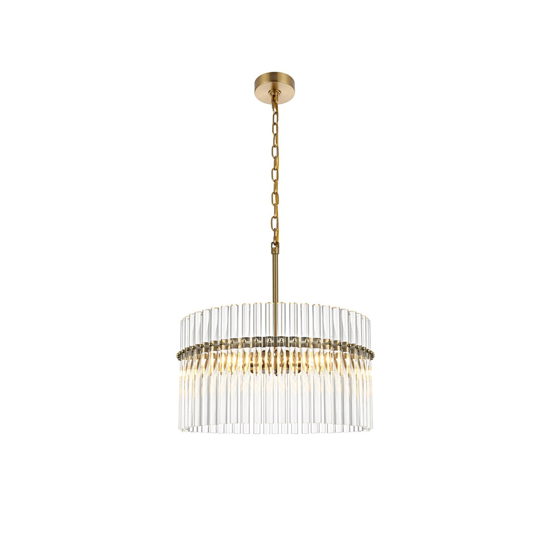20 Inch Chandelier In Satin Gold by Living District