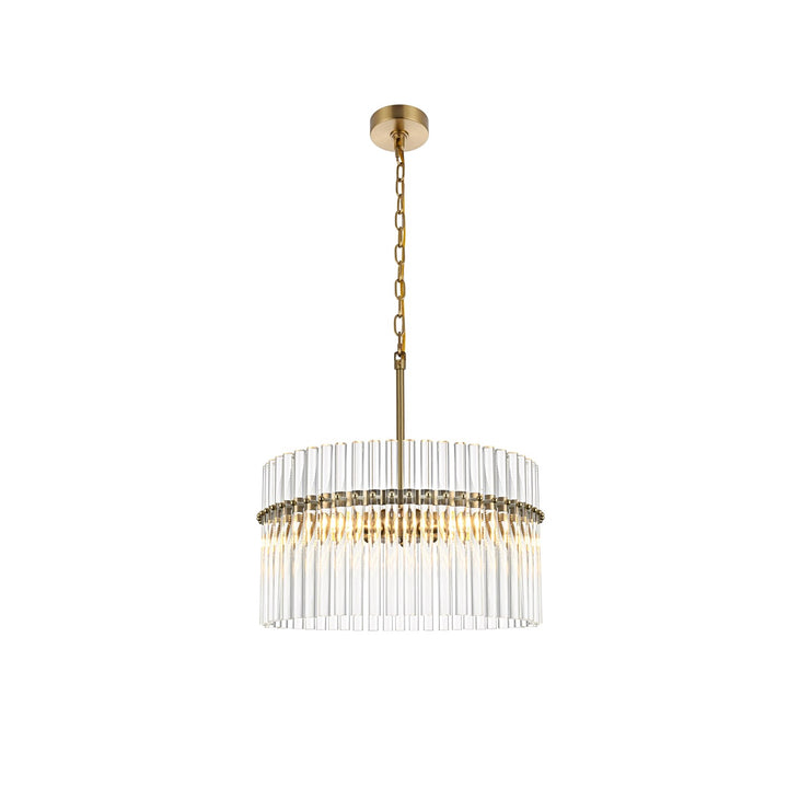 20 Inch Chandelier In Satin Gold by Living District