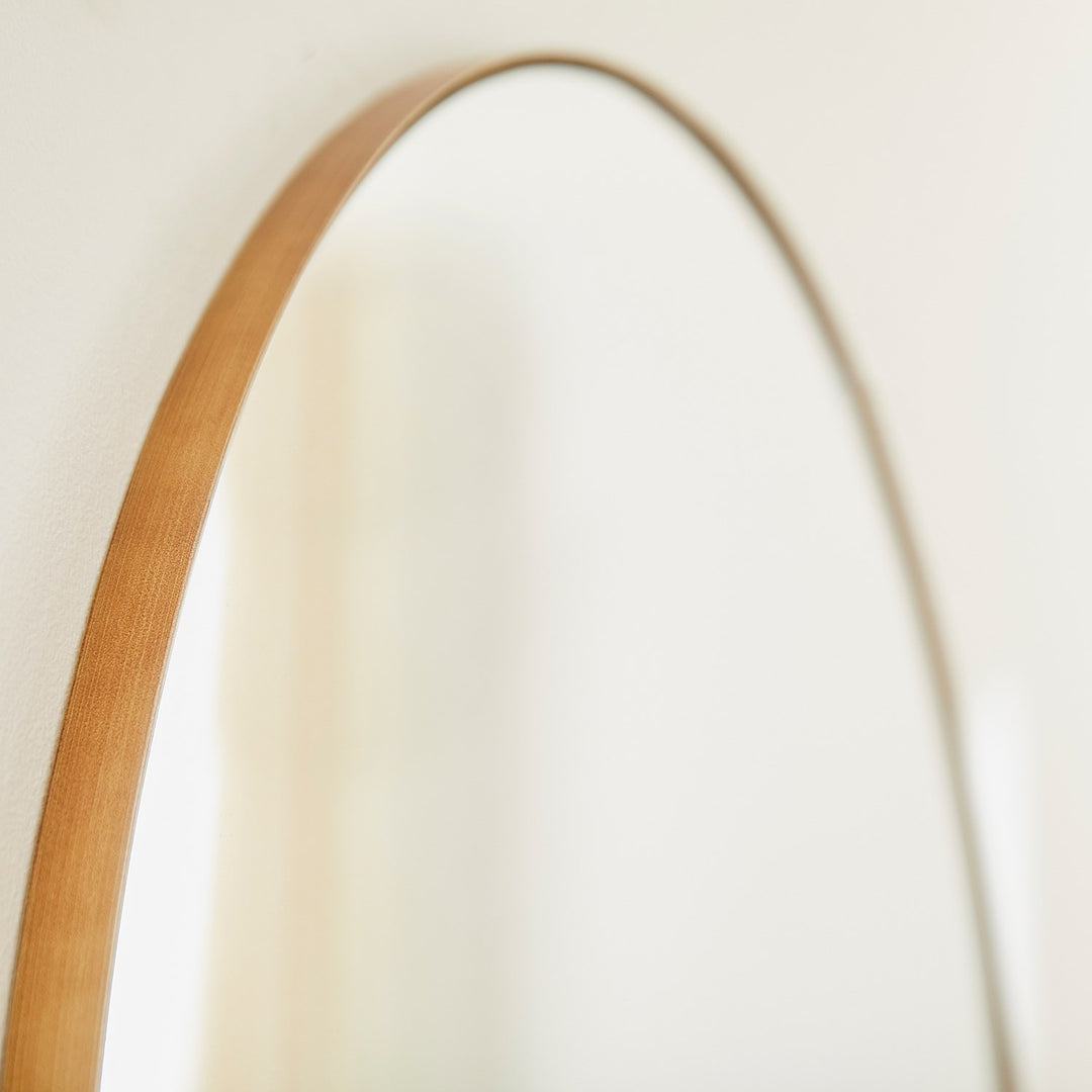 36" Round Mirror - Gold