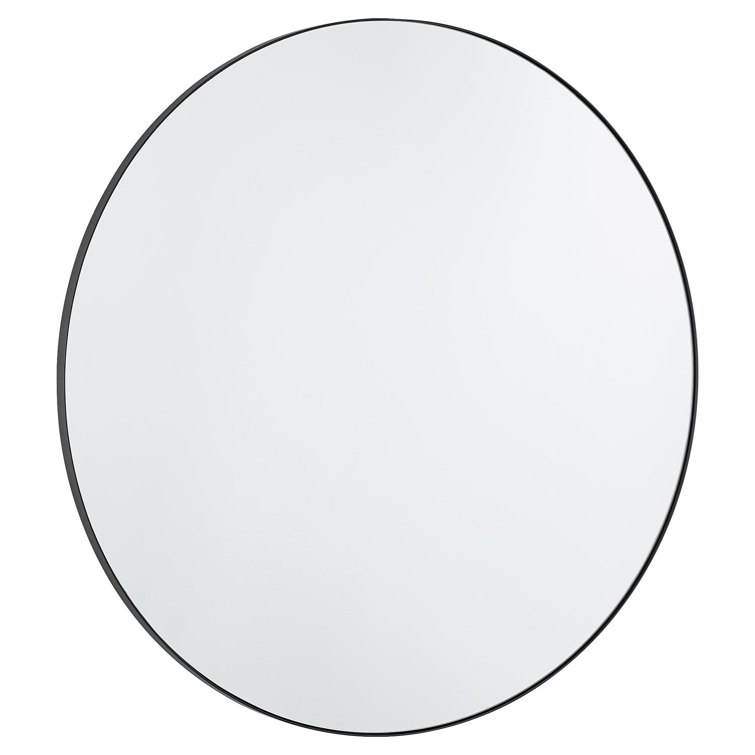 36" Round Mirror - Matte Black by Quorum