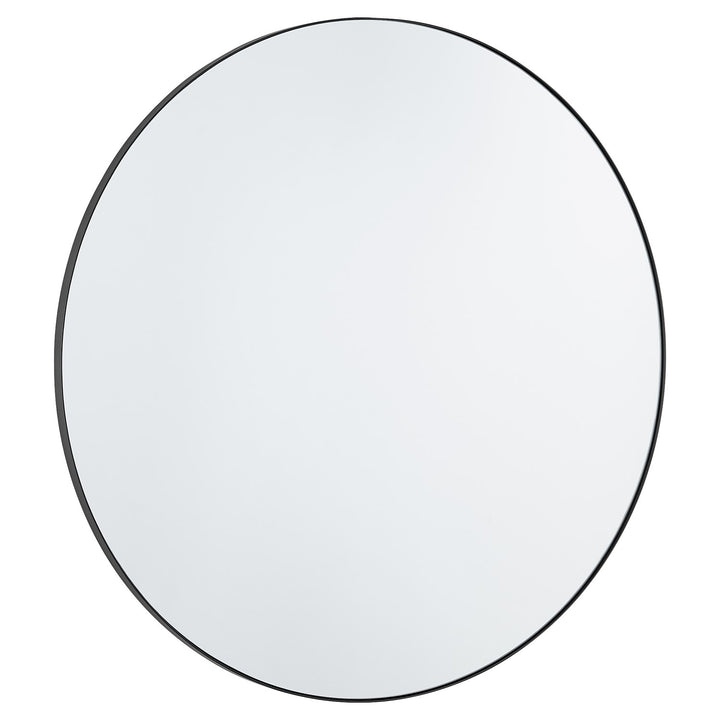 36" Round Mirror - Matte Black by Quorum