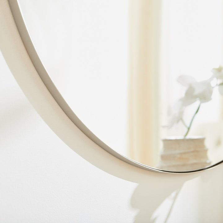 36" Round Mirror - Silver