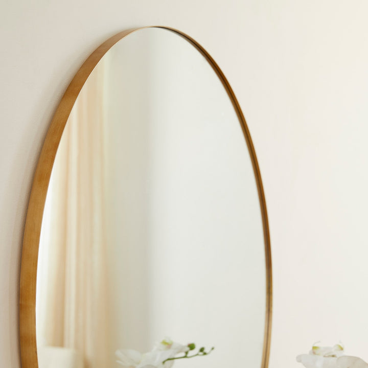 42" Round Mirror - Gold