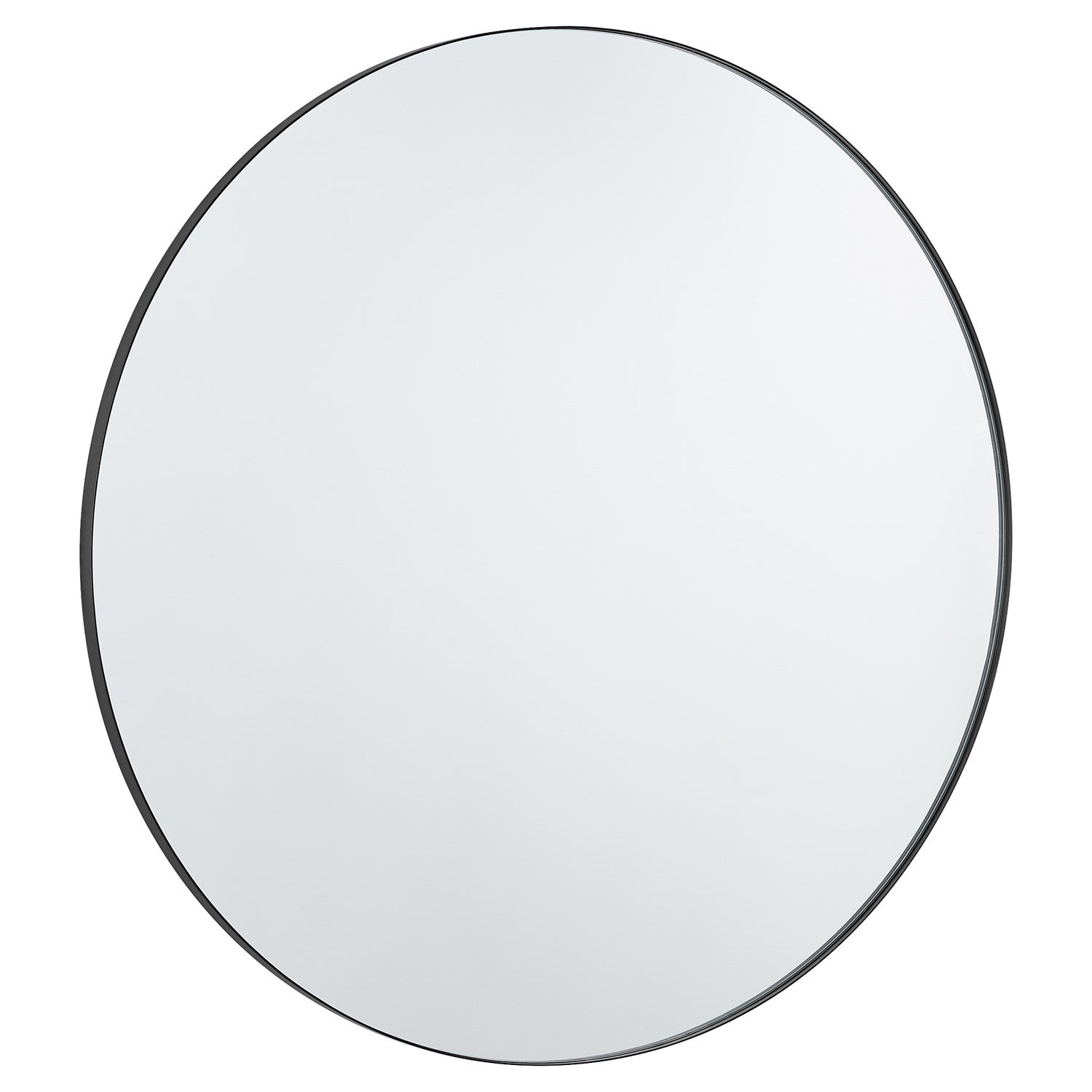 42" Round Mirror - Matte Black by Quorum