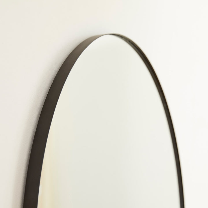 42" Round Mirror - Matte Black