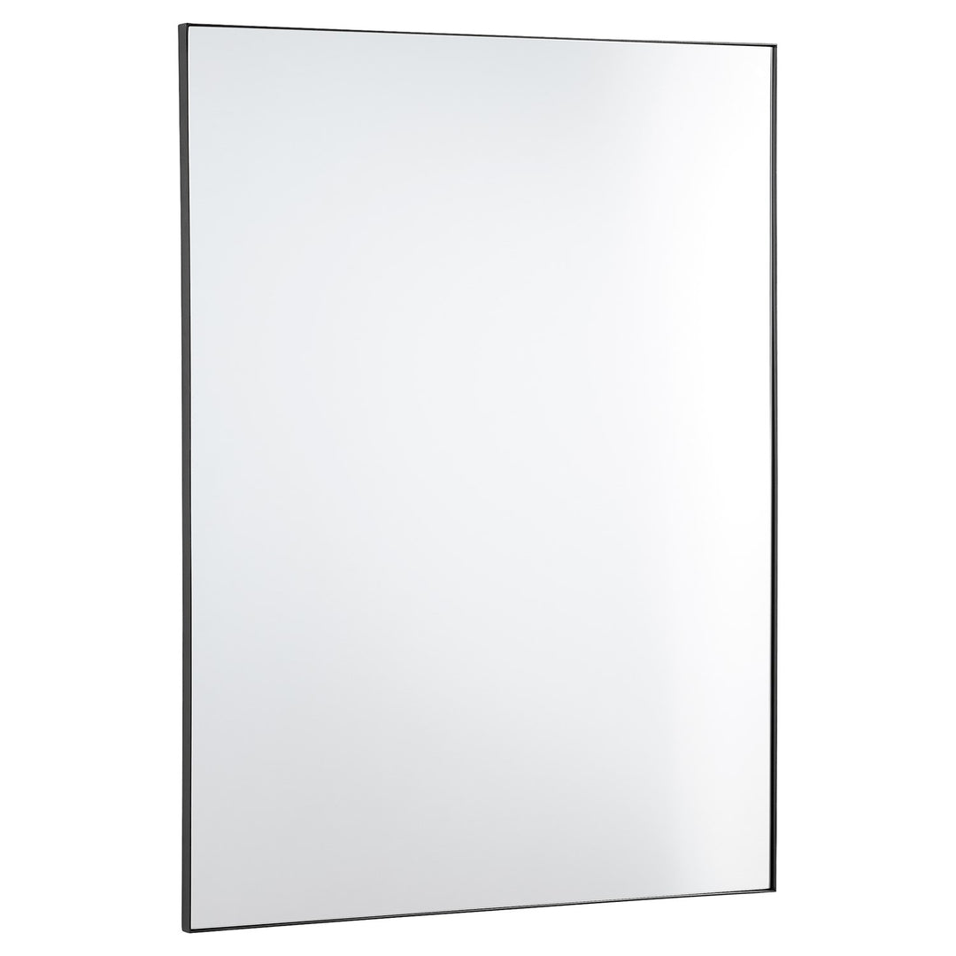30X40 Rect Mirror - Matte Black by Quorum