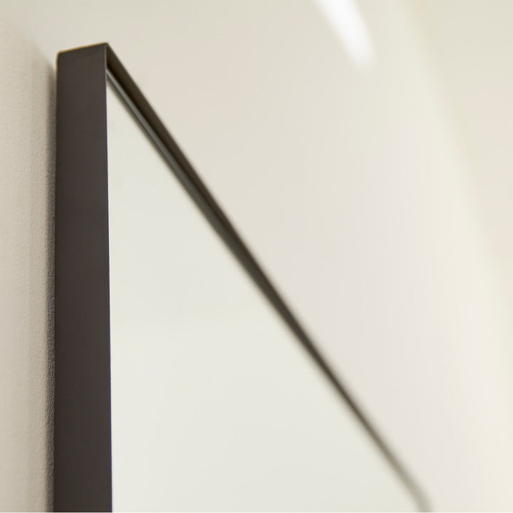 30X40 Rect Mirror - Matte Black