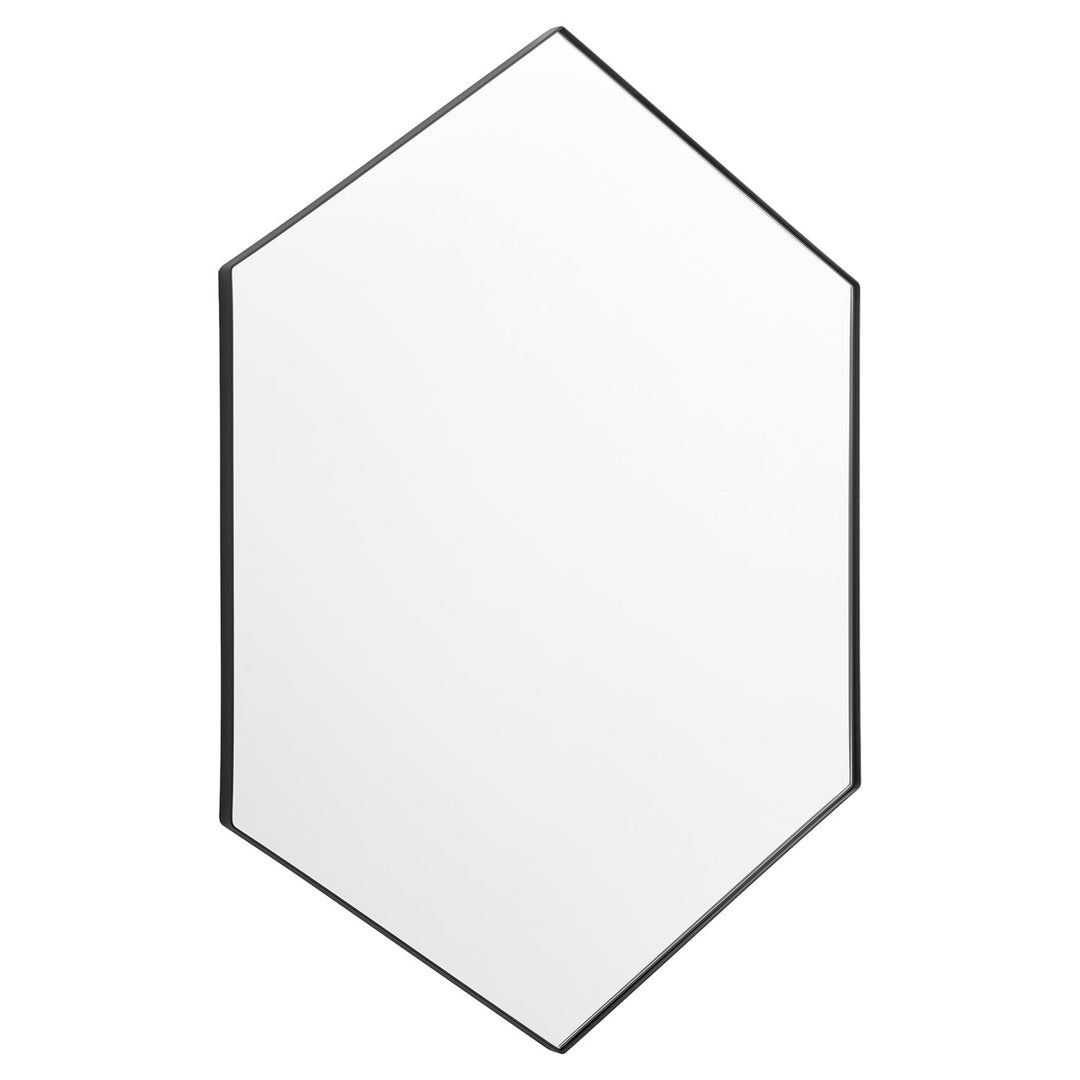 24X34 Hexgn Mirror - Matte Black by Quorum