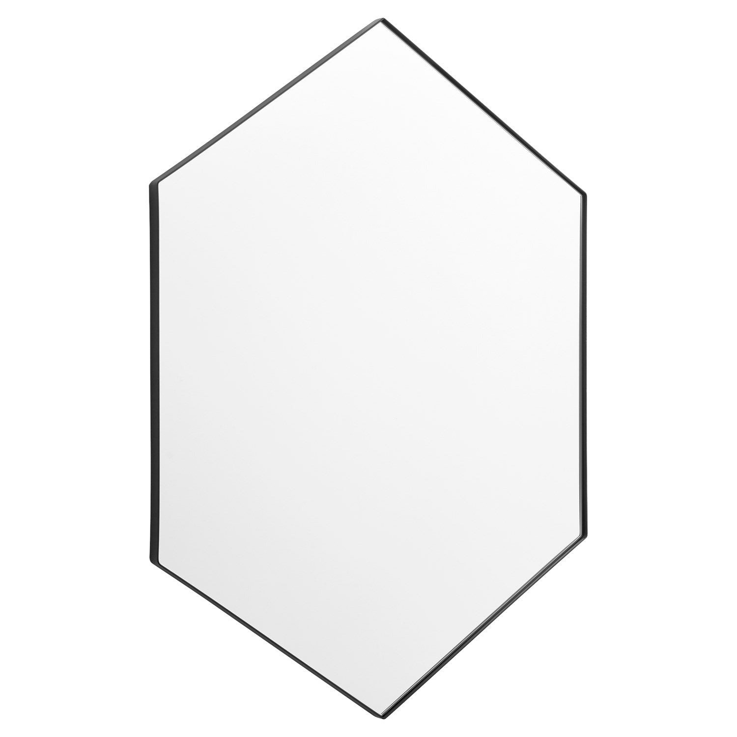 24X34 Hexgn Mirror - Matte Black by Quorum