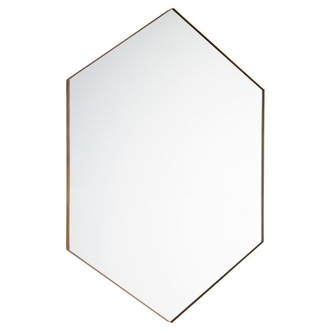 28X40 Hexgn Mirror - Gold by Quorum