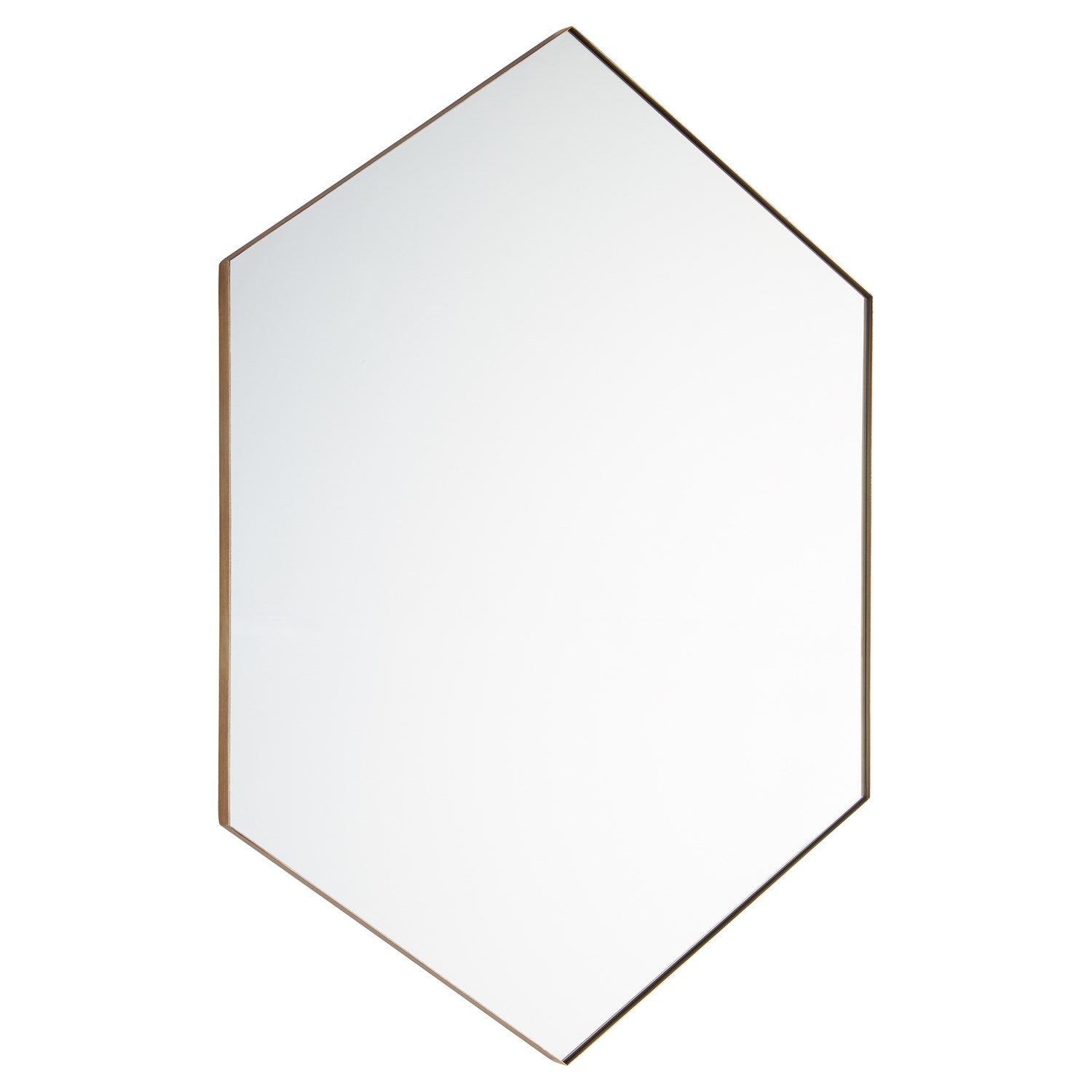 28X40 Hexgn Mirror - Gold by Quorum