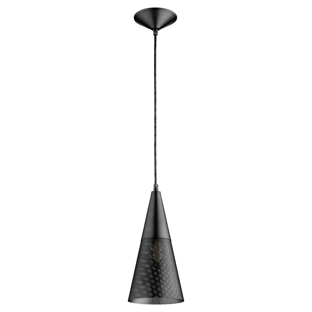 Mesh Cone Pendantd - Matte Black by Quorum