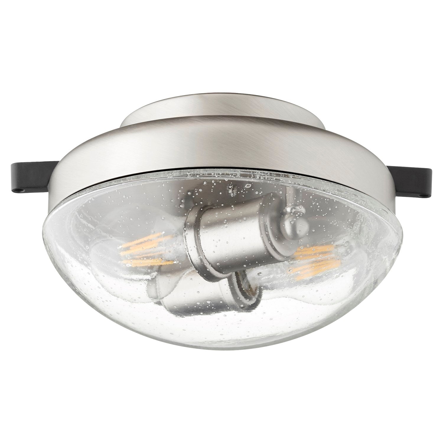 2Lt Clr/Seed Wet Lk-Satin Nickel by Quorum