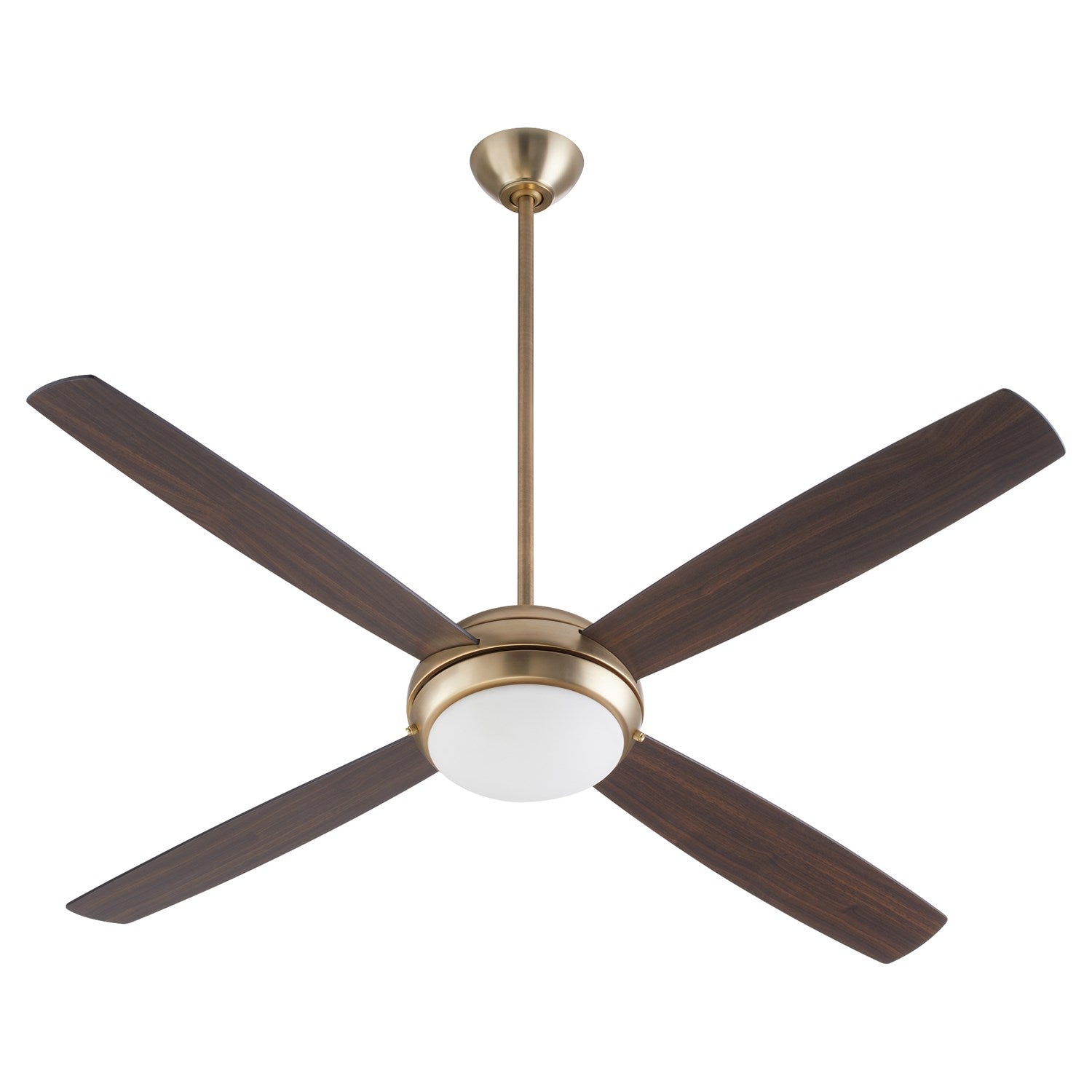 Expo 60" 4Bl Led Fan -Aged Brass by Quorum