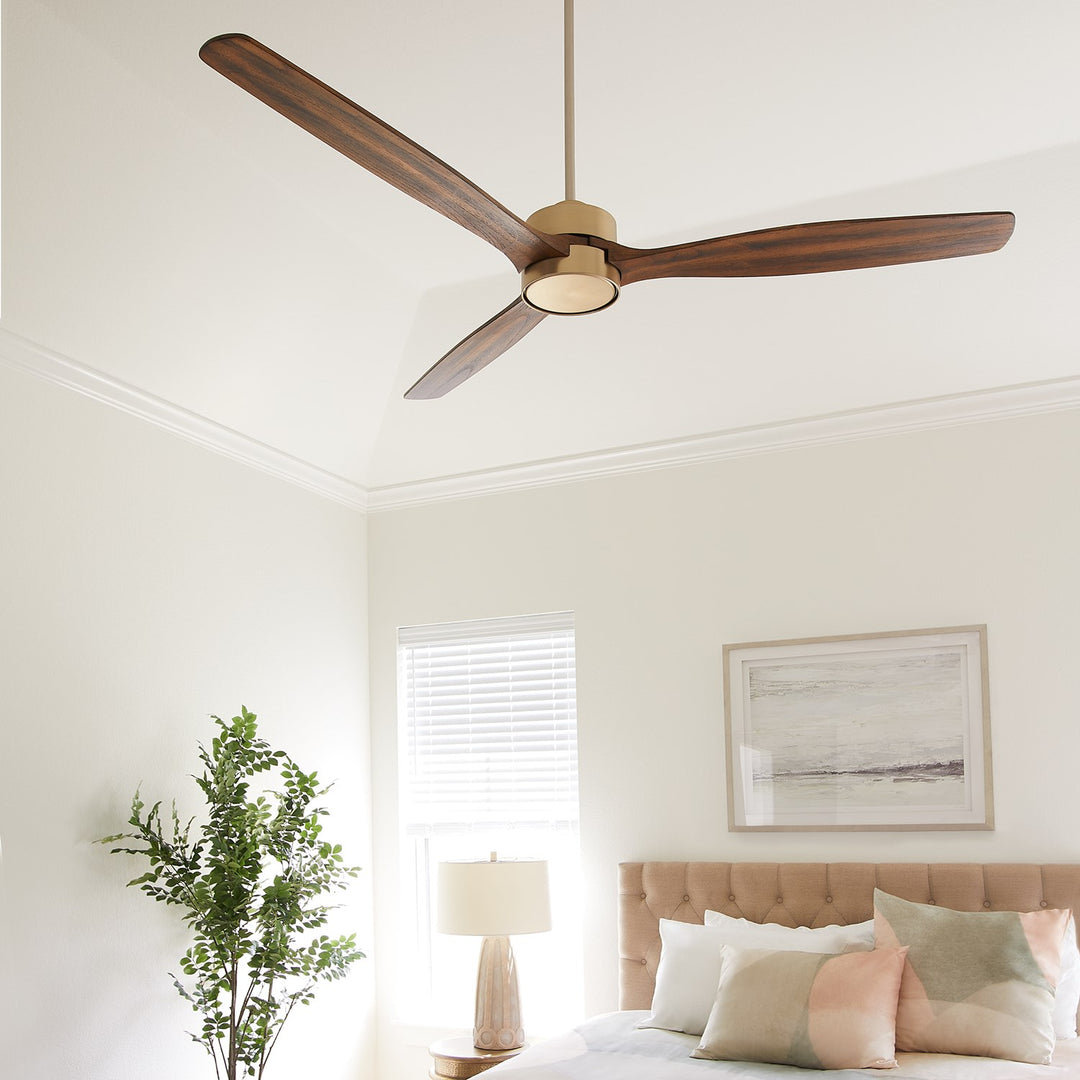 Reni 65" 3 Bl Fan - Aged Brass