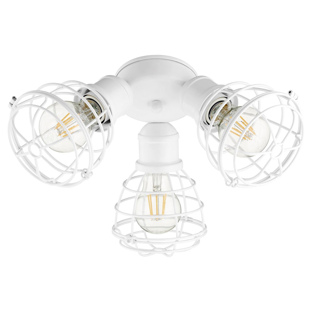 3Lt Damp Cage Kit - Studio White by Quorum