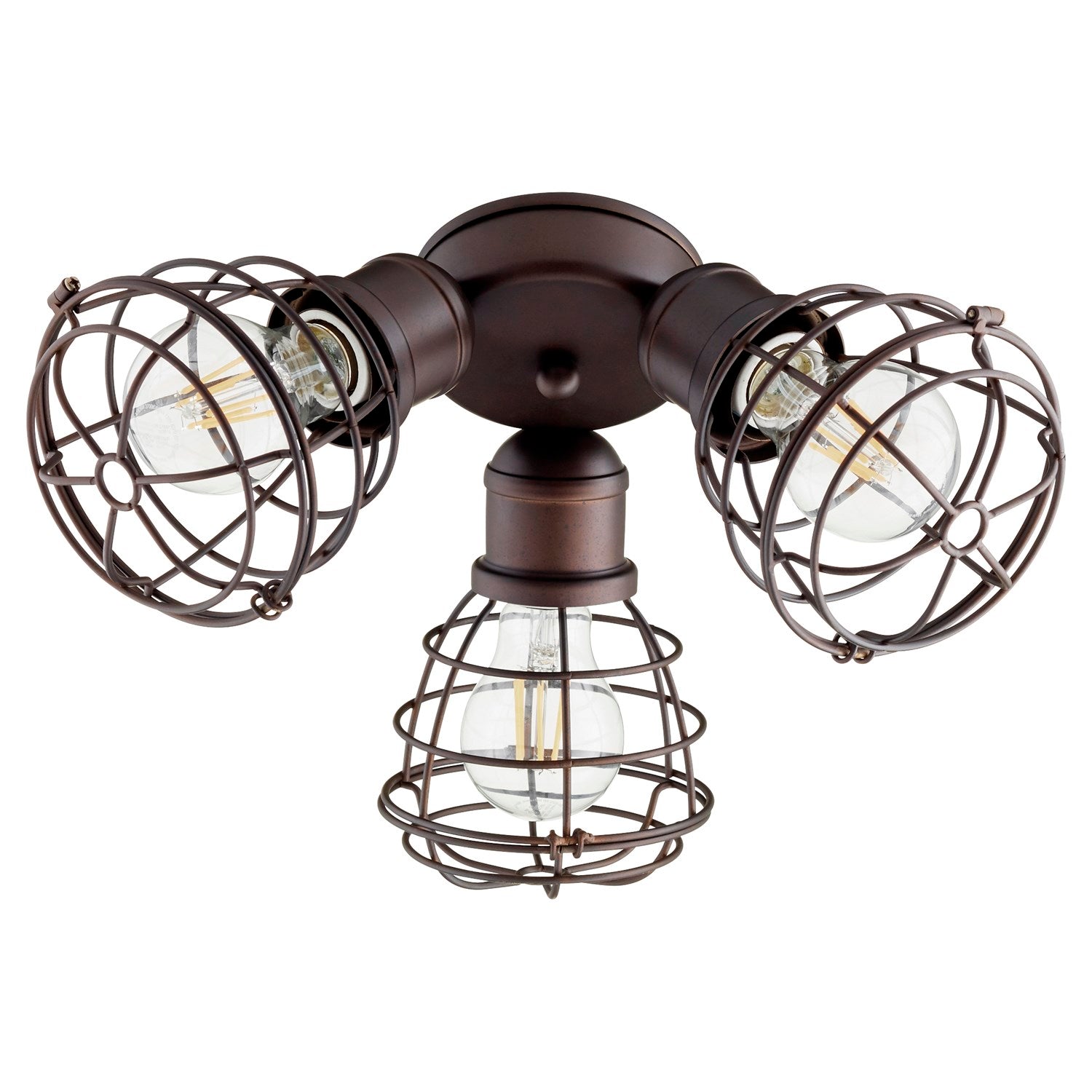 3Lt Damp Cage Kit - Oiled Bronze by Quorum
